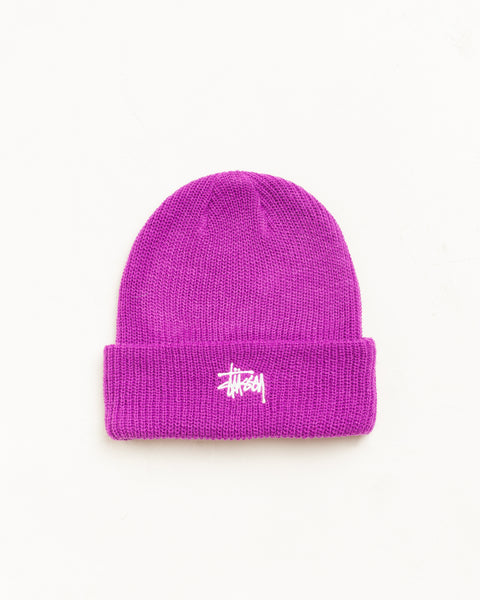 Basic Cuff Beanie Unisex In Violet