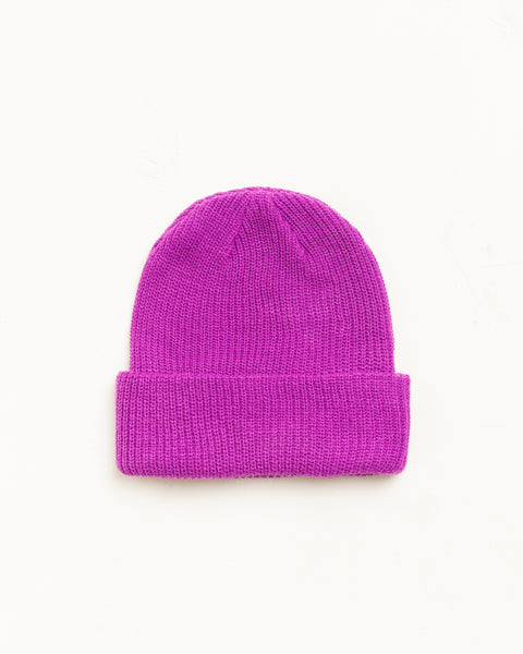 Basic Cuff Beanie Unisex In Violet