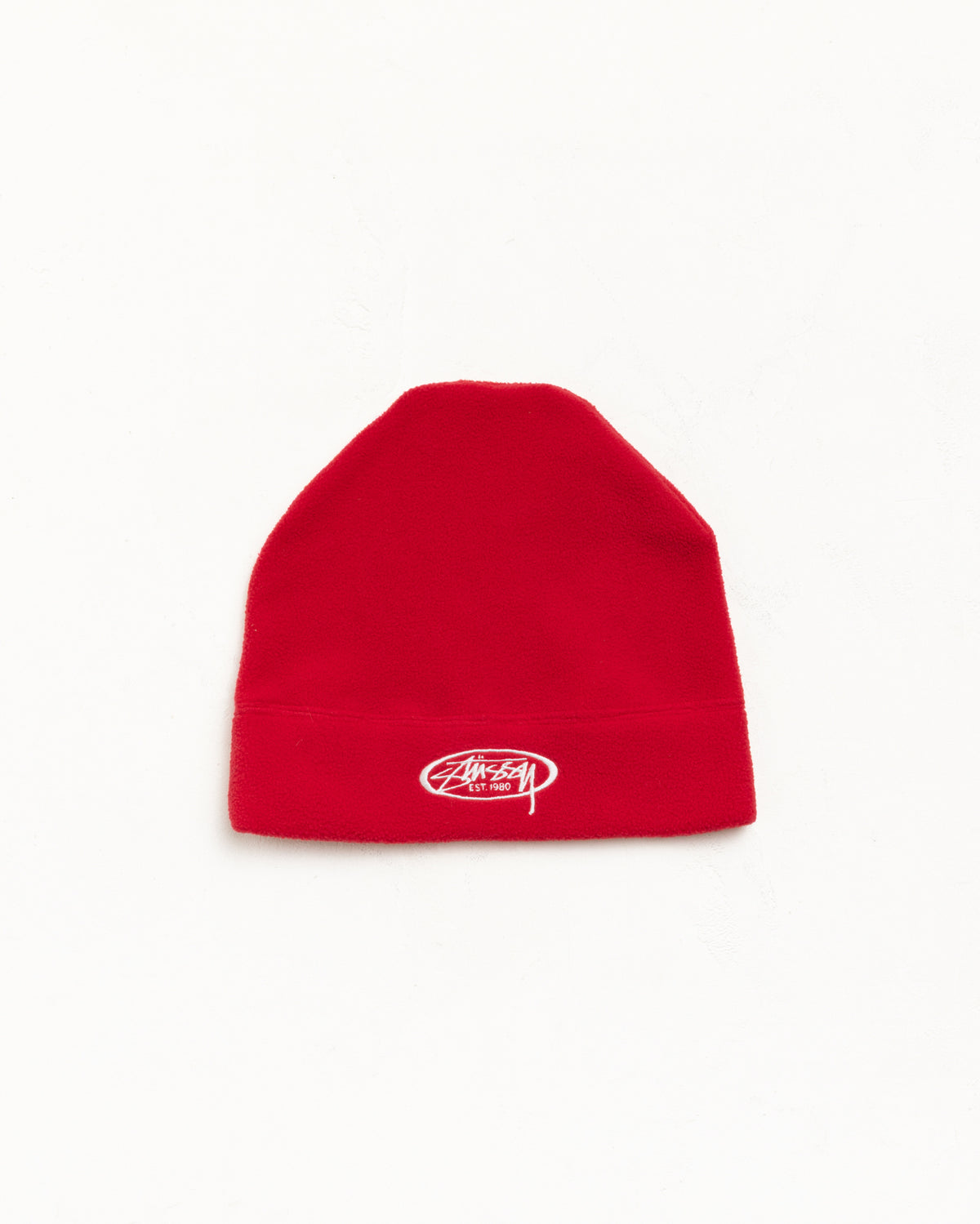 Oval Fleece Skullcap Unisex In Red