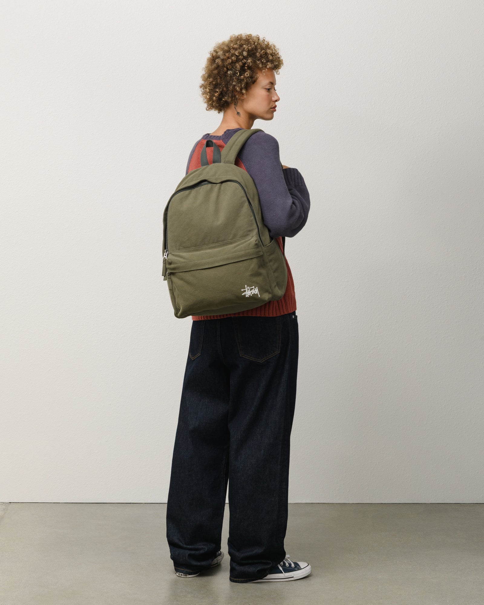 Canvas Backpack Accessories In Green