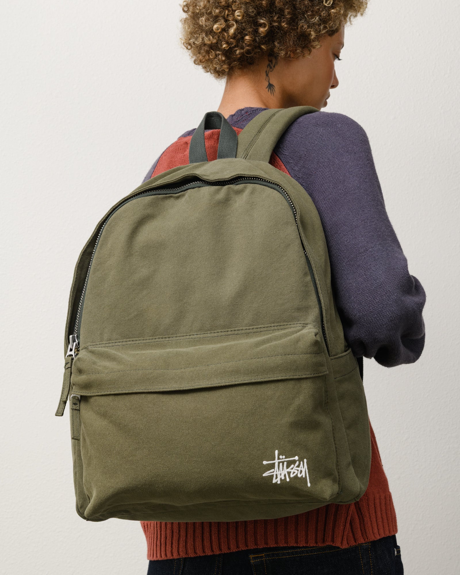 STUSSY リュック カーキ Canvas Backpack - Green | Accessories | Stüssy Canada
