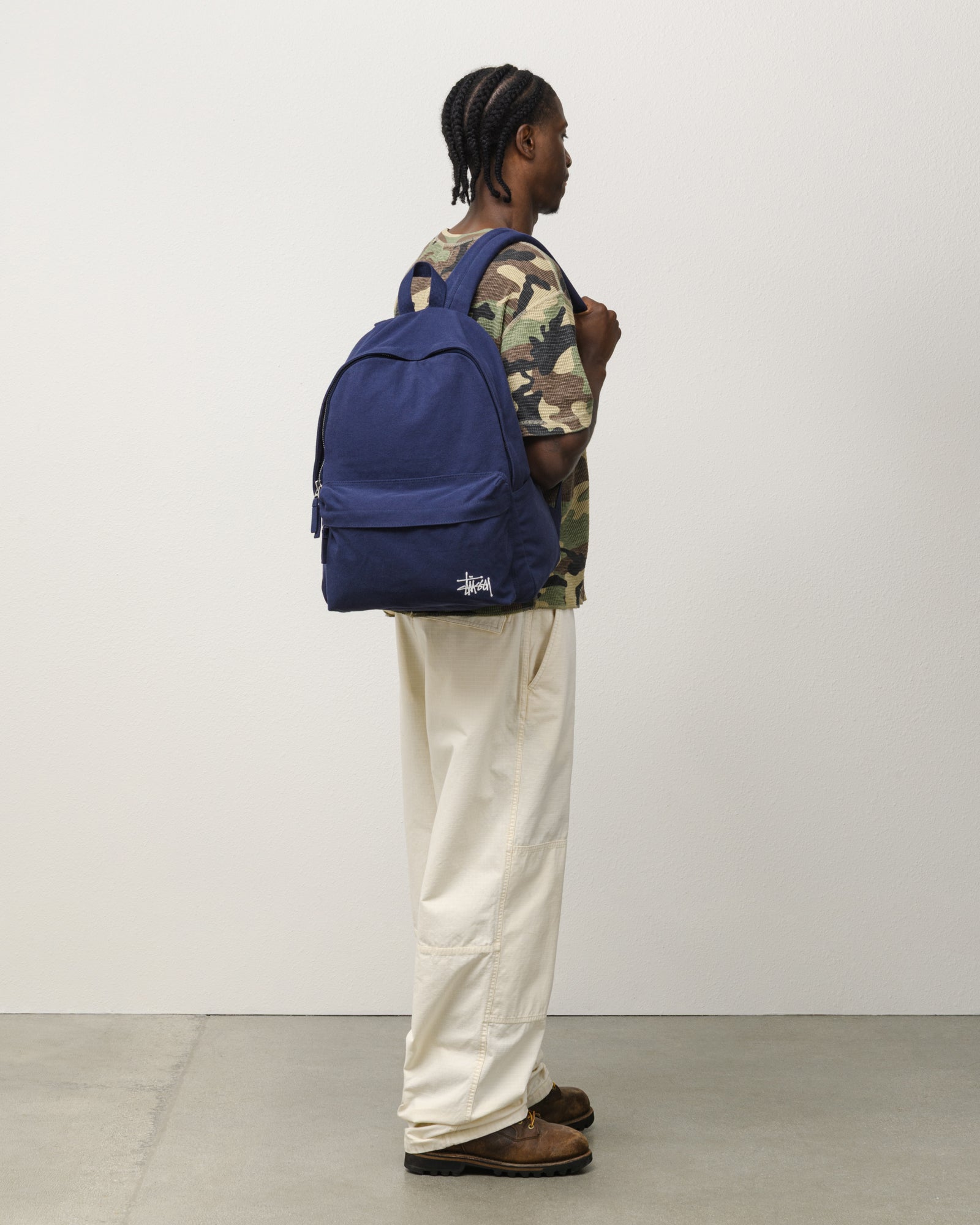 Canvas Backpack – Navy | Accessories | Stüssy Canada