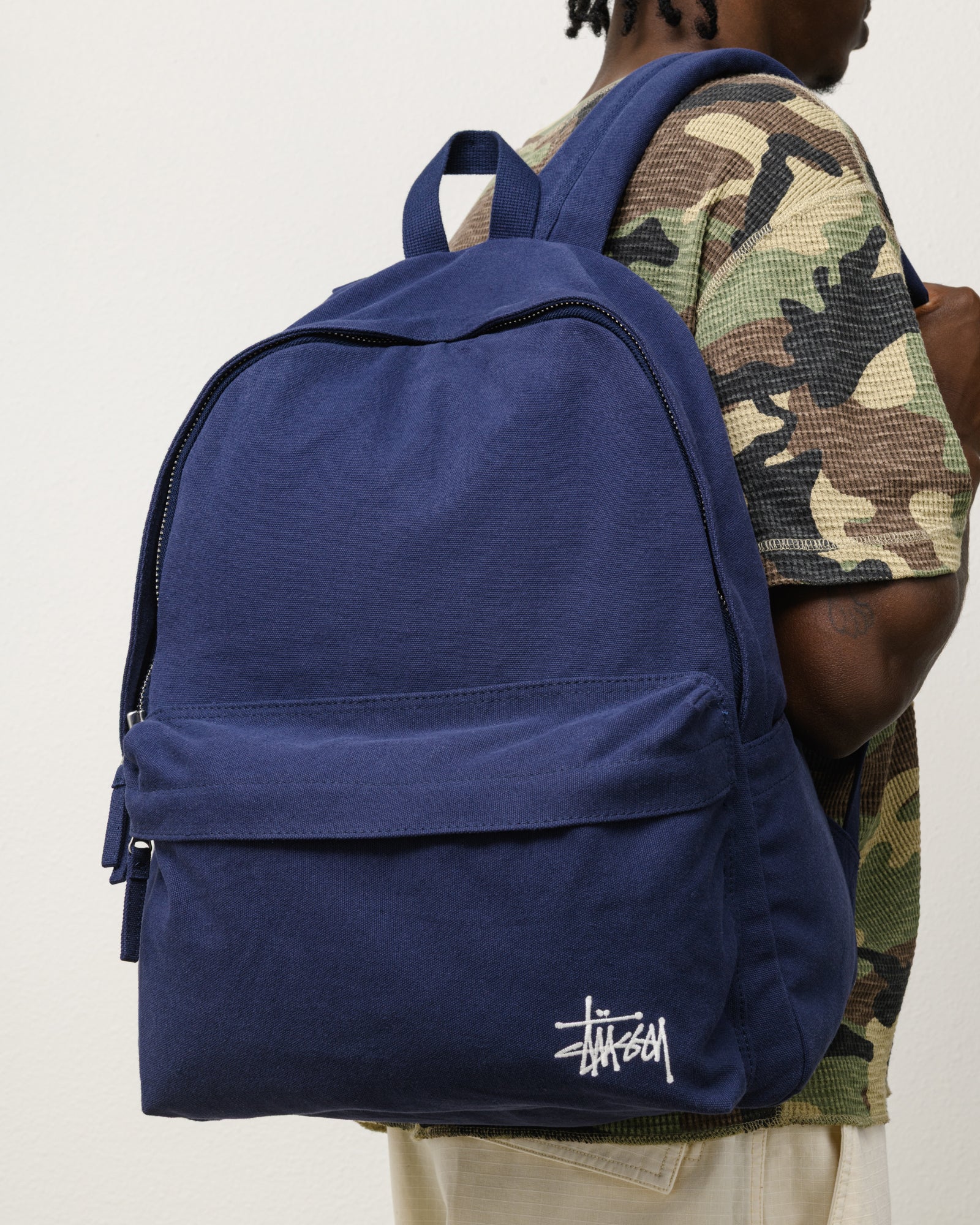 Canvas Backpack – Navy | Accessories | Stüssy Canada