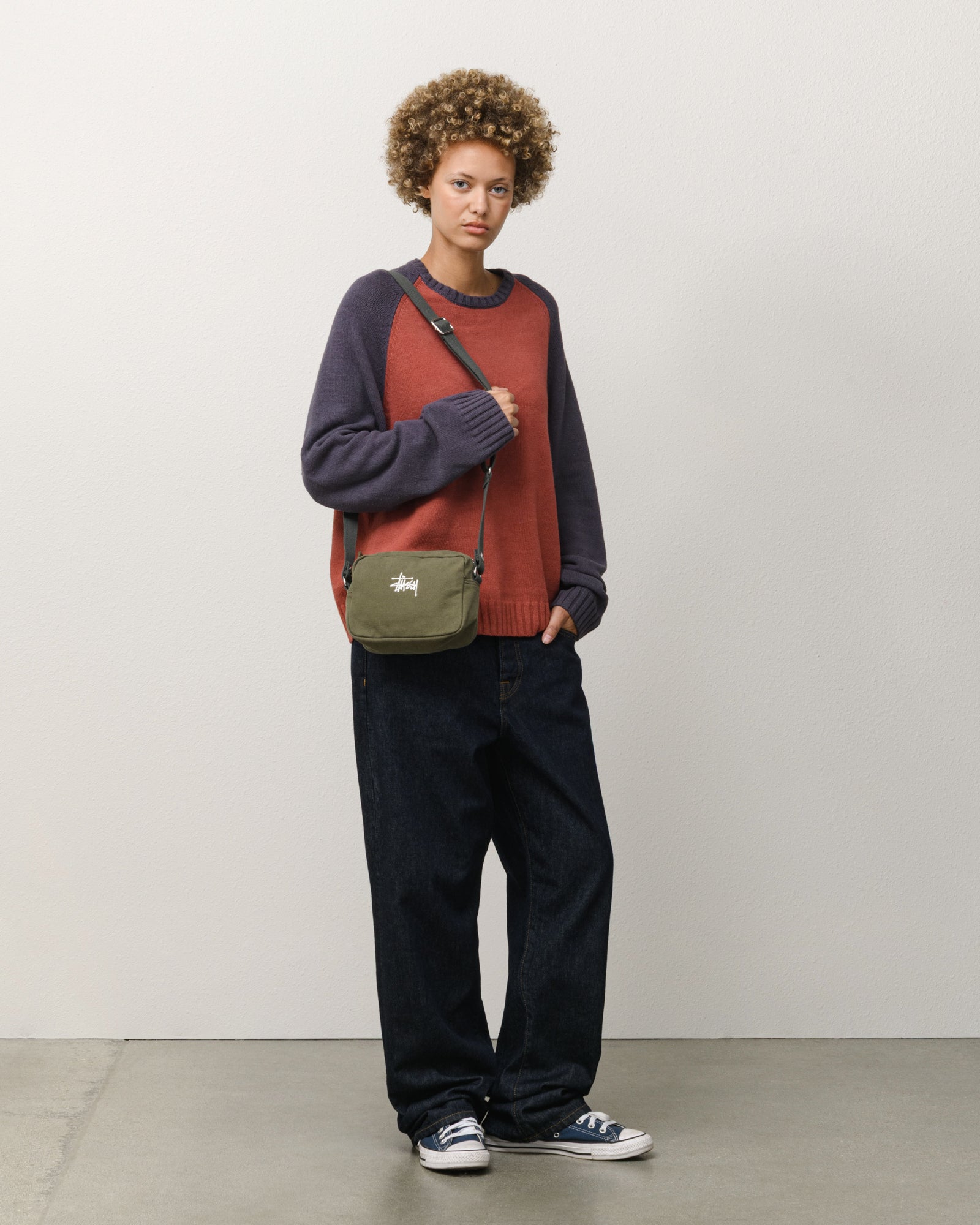 Canvas Side Pouch Accessories In Green