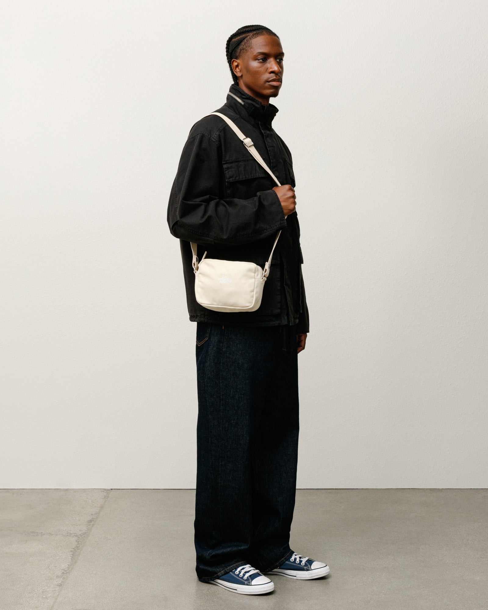 バッグ STUSSY CANVAS SIDE POUCH - NATURAL Canvas Pouch – Natural | Accessories | Stüssy