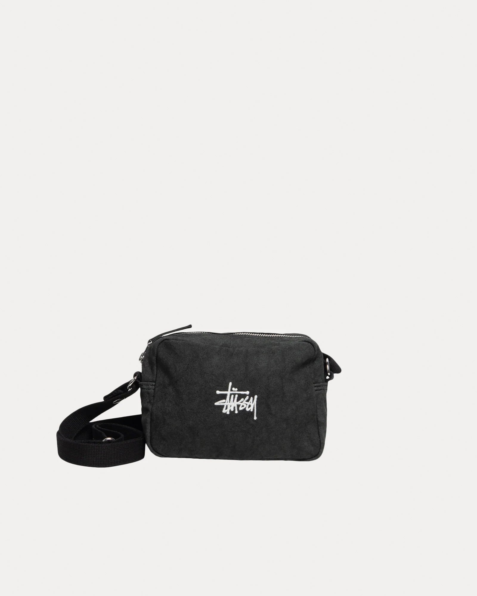 Canvas Side Pouch Accessories In Washed Black
