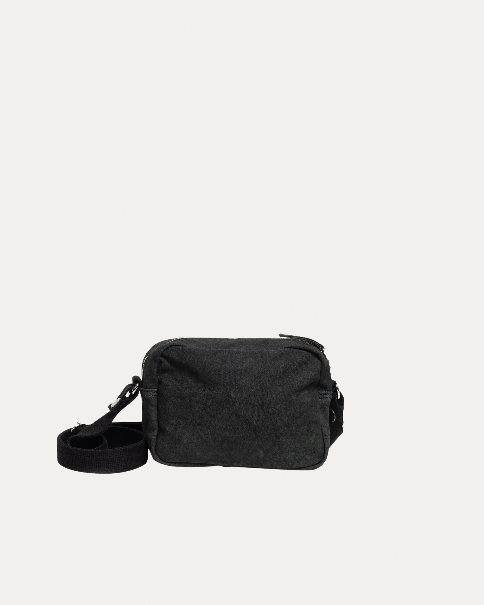 Canvas Side Pouch Accessories In Washed Black