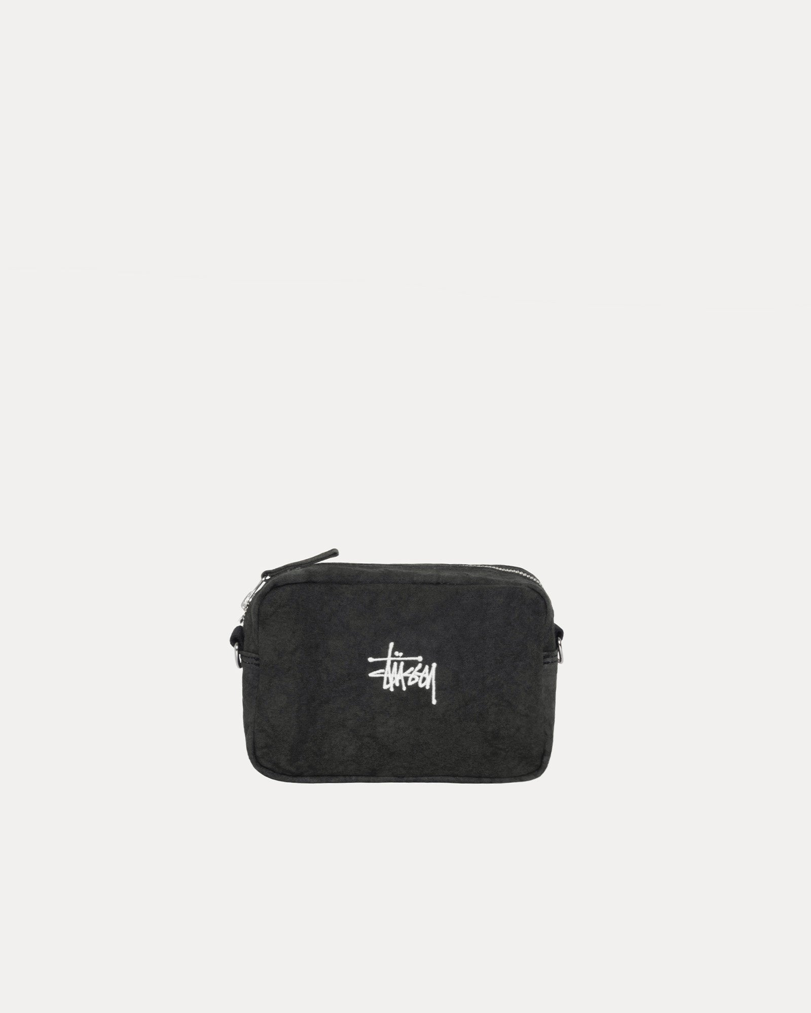 Canvas Side Pouch Accessories In Washed Black