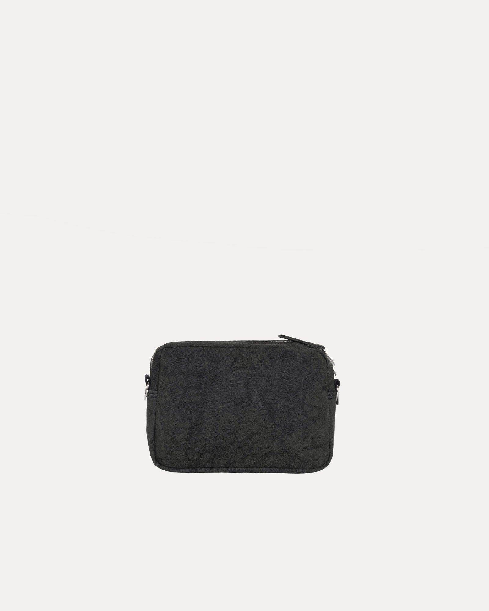 Canvas Side Pouch Accessories In Washed Black
