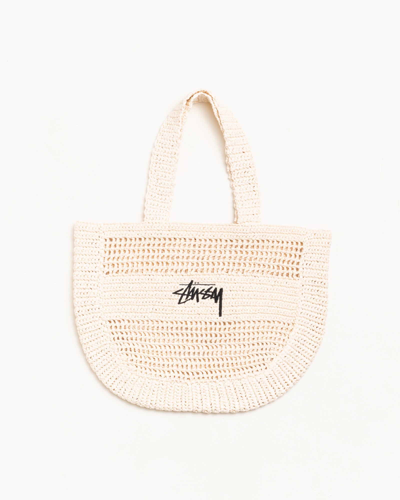 バッグ STUSSY RAFFIA TOTE BAG Ivory Woven Tote Bag – Ivory | Accessories | Stüssy Canada