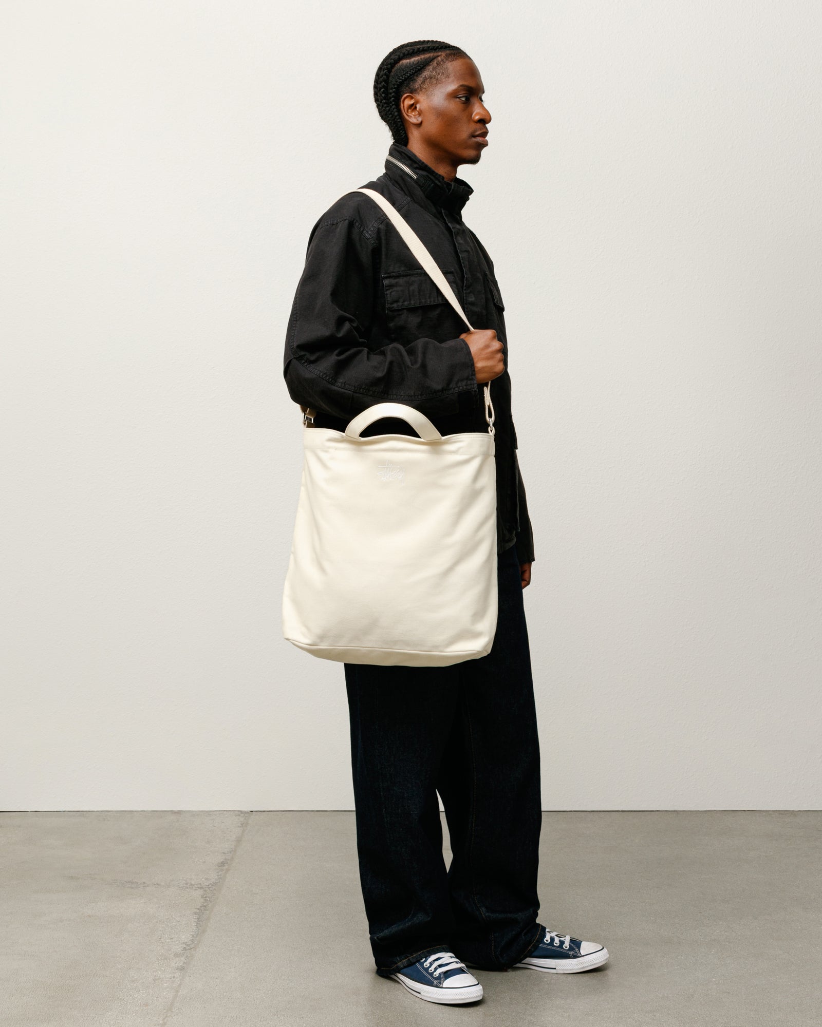Canvas Crossbody Bag Accessories In Natural