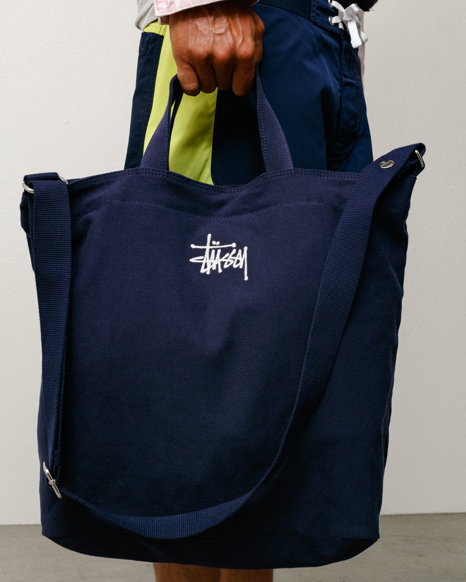 Canvas Crossbody Bag Unisex In Navy