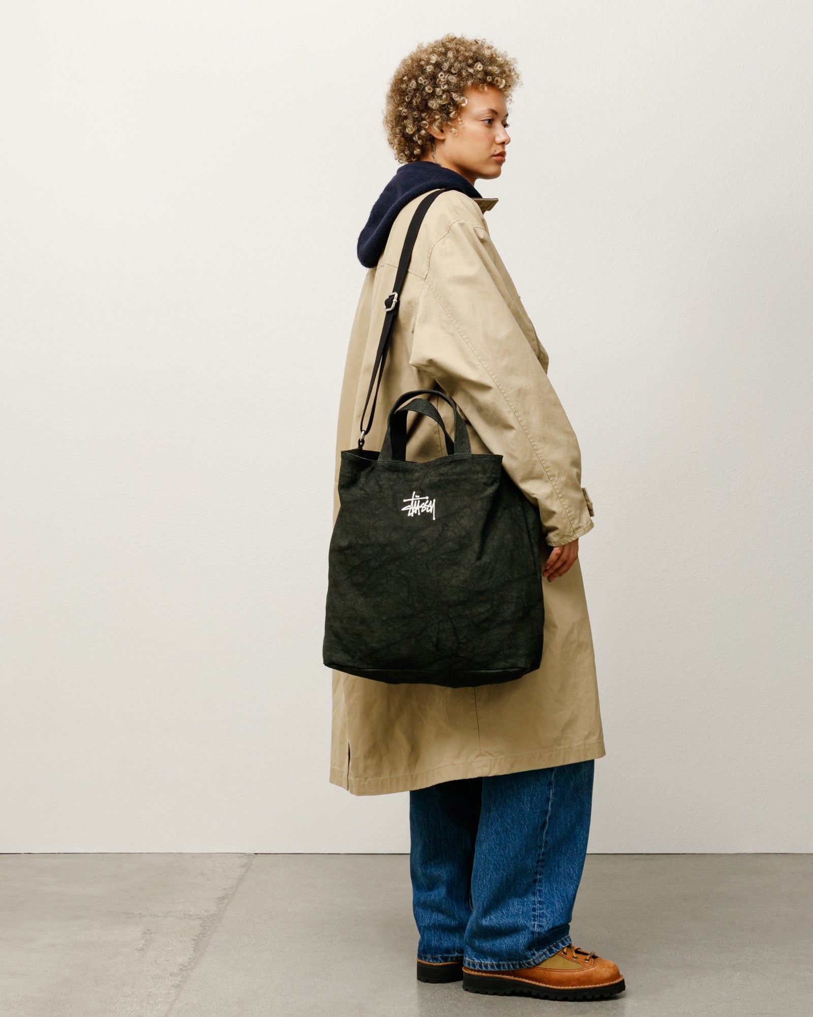 Canvas Crossbody Bag Accessories In Washed Black