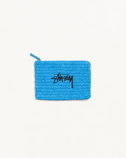 Woven Zip Pouch Accessories in the color Blue