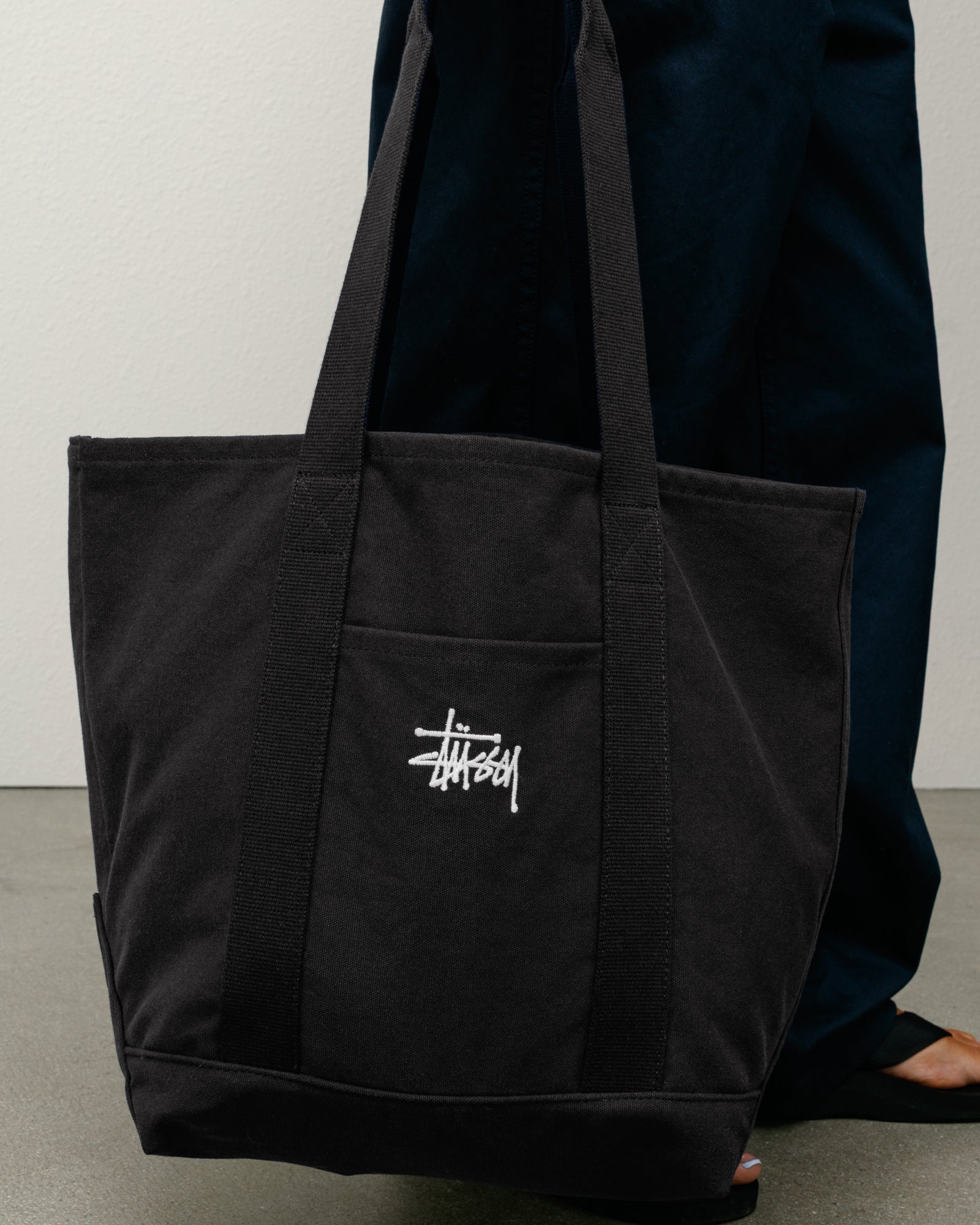 Canvas Market Tote – Black | Accessories | Stüssy Canada