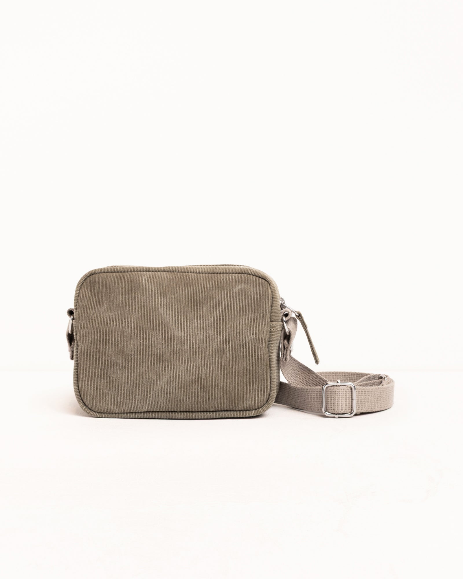 Waxed Canvas Side Pouch Accessories In Stone