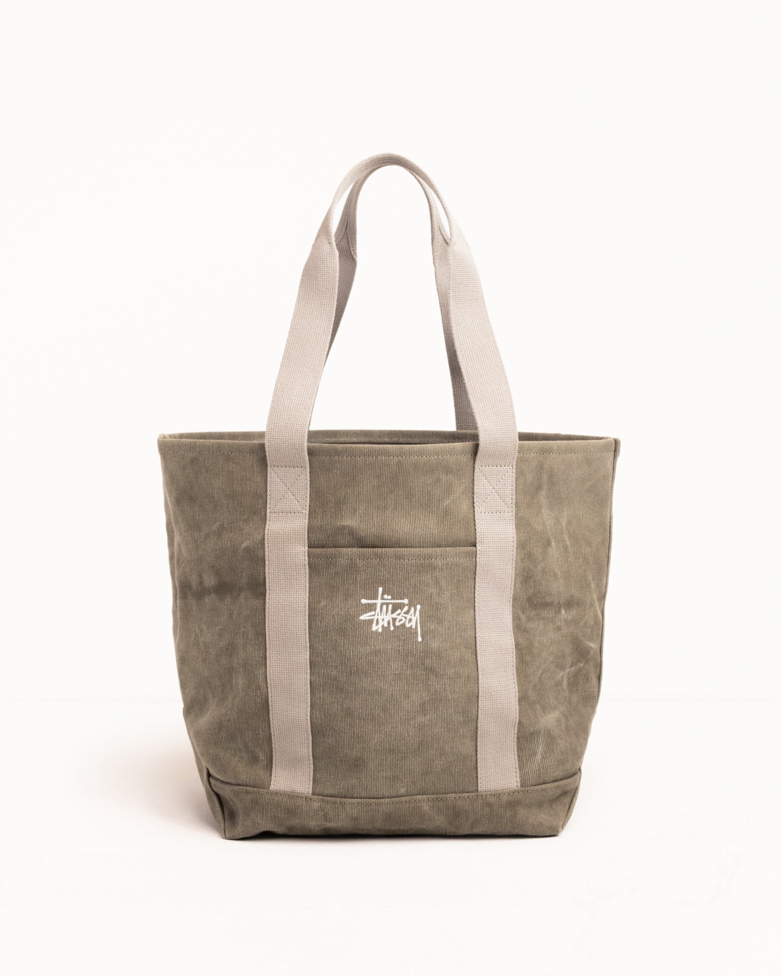 Waxed Canvas Market Tote – Stone | Accessories | Stüssy Canada