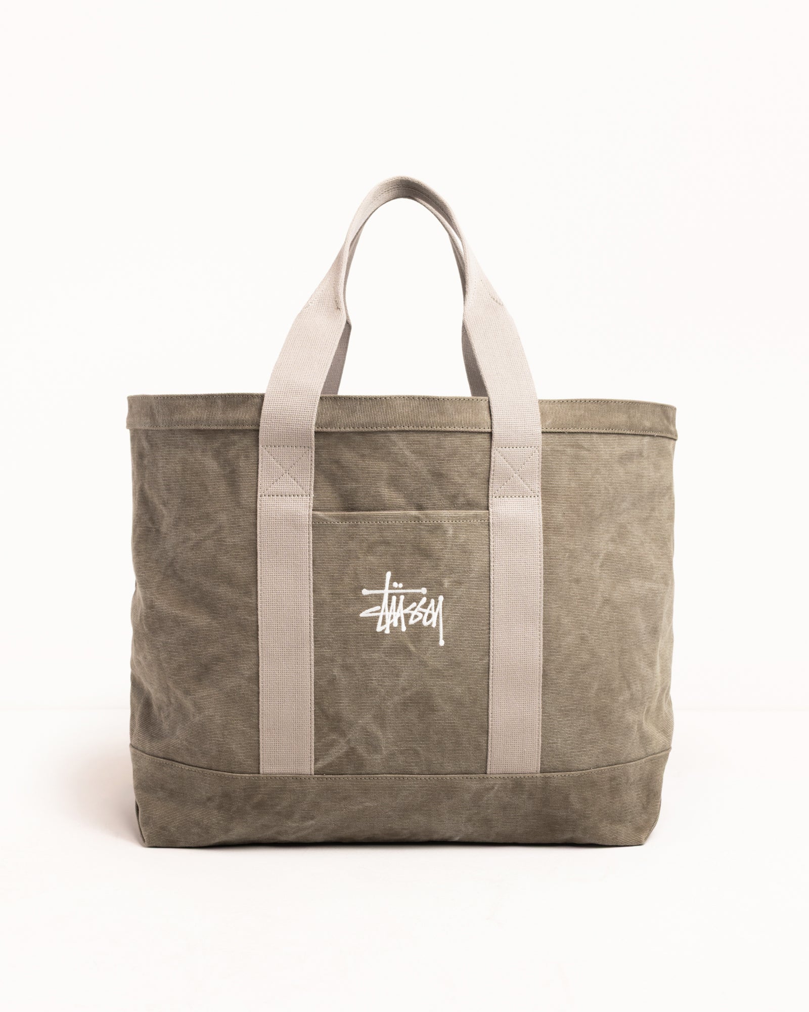 Stussy ダークグレー トートバッグ Waxed Canvas Extra Large Tote – Stone | Accessories | Stüssy Canada