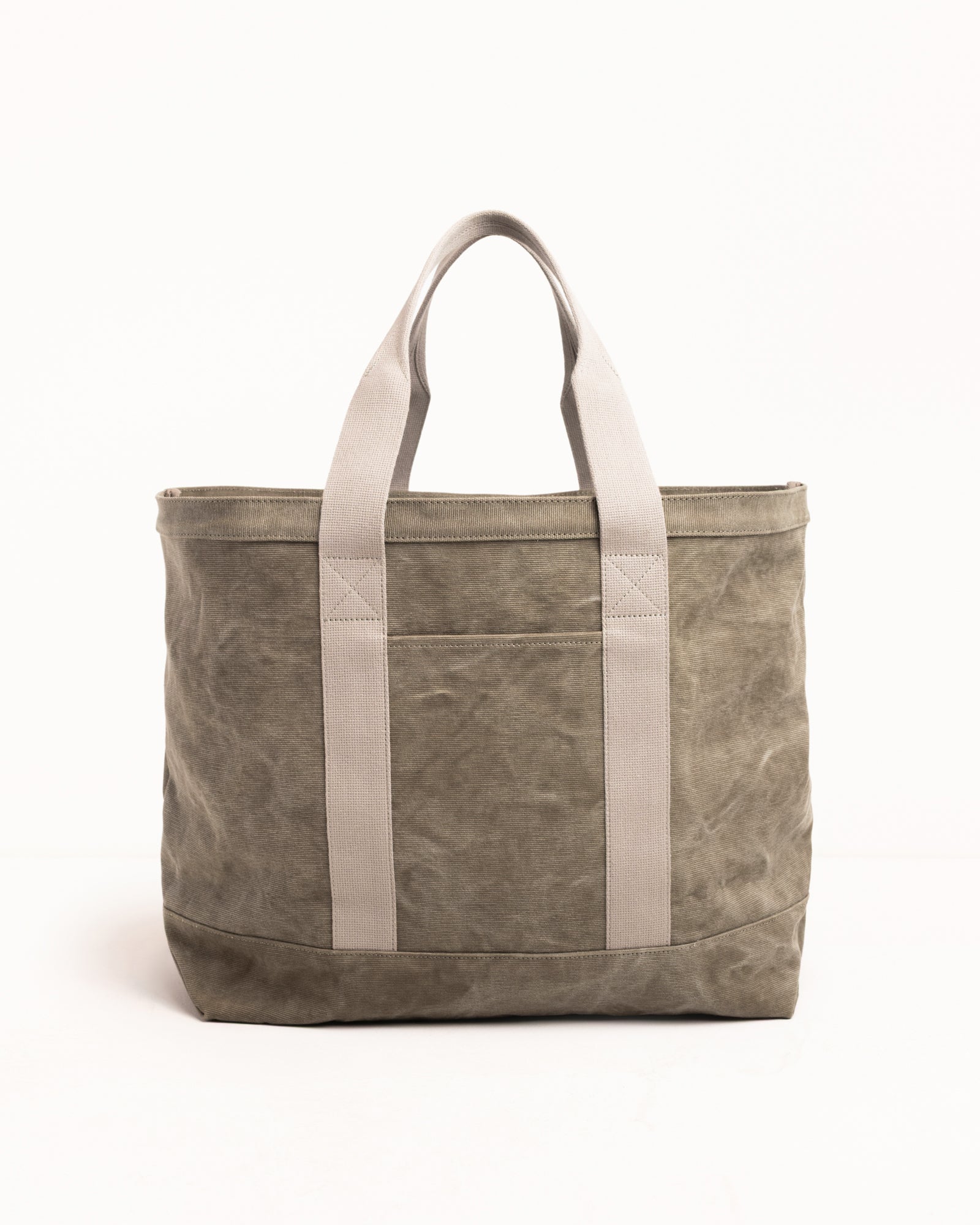 Waxed Canvas Xl Tote Bag Accessories In Stone