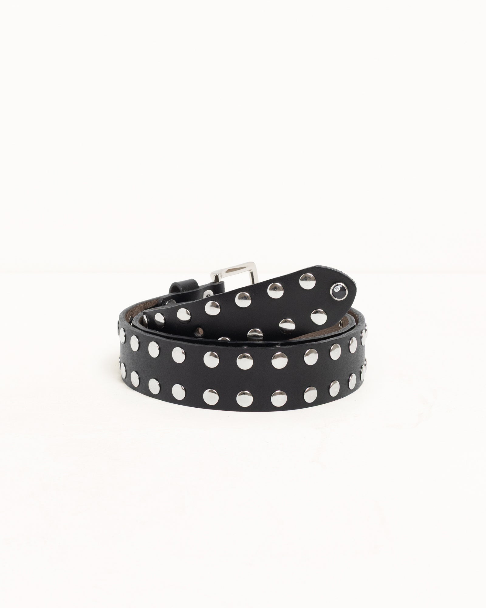 8 Ball Studded Belt - Black | Accessories | Stüssy Canada