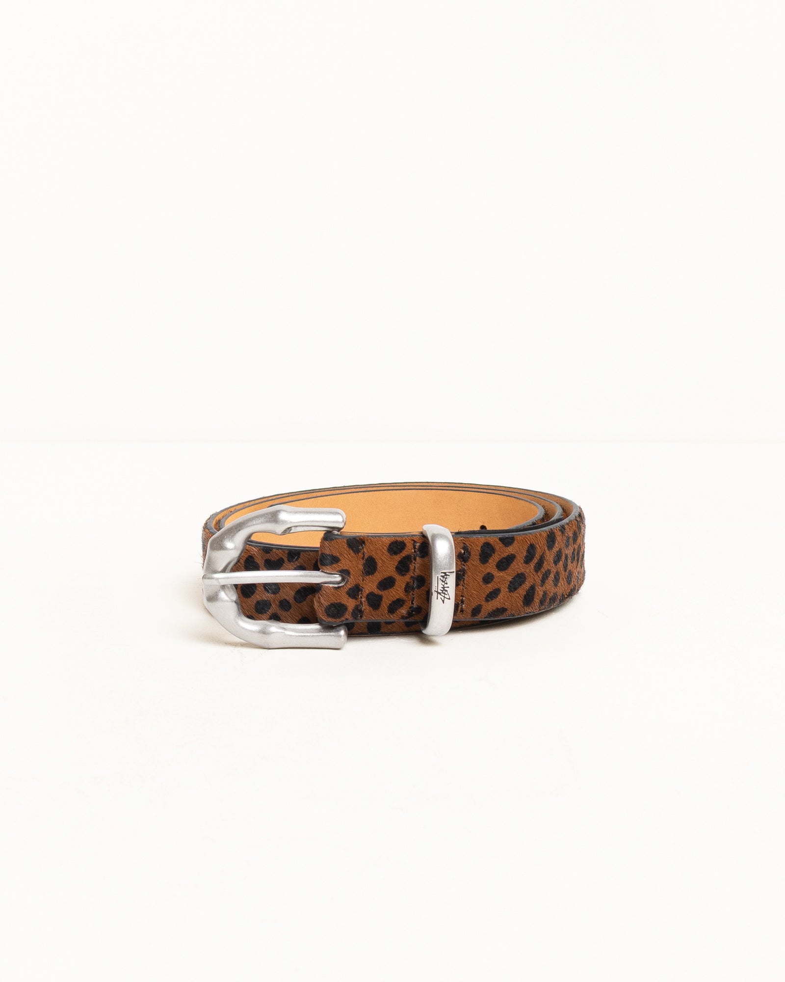 Bamboo Buckle Belt Accessories In Hairy Leopard Pattern