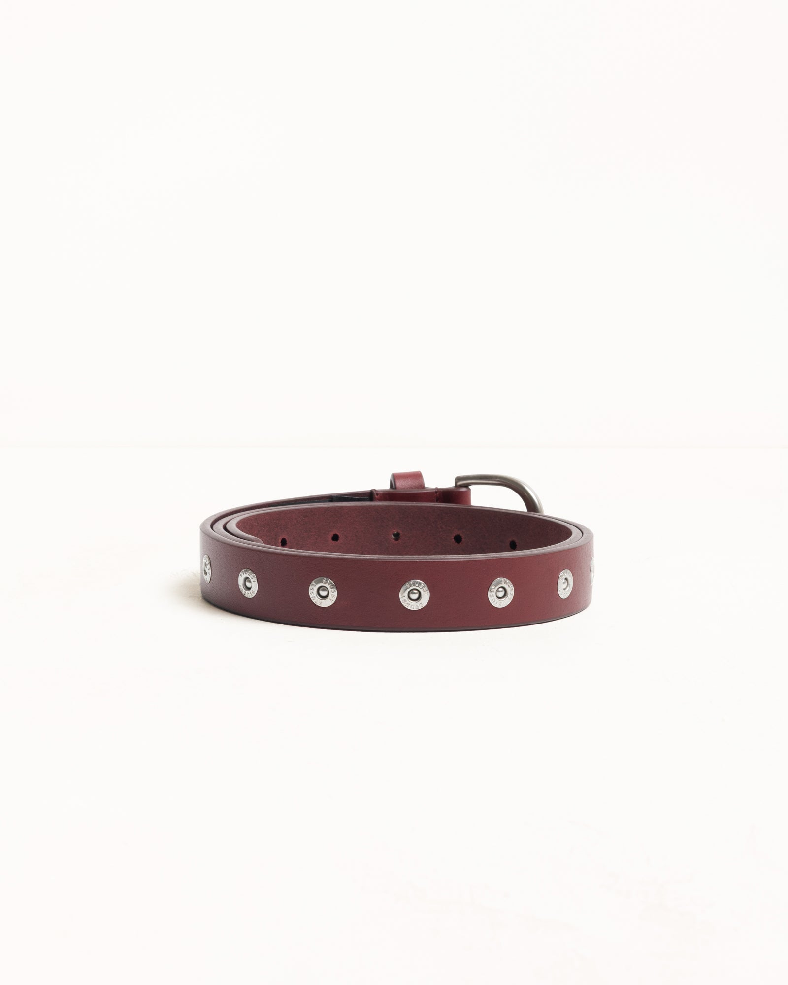 Rivet Stud Belt – Oxblood | Accessories | Stüssy Canada