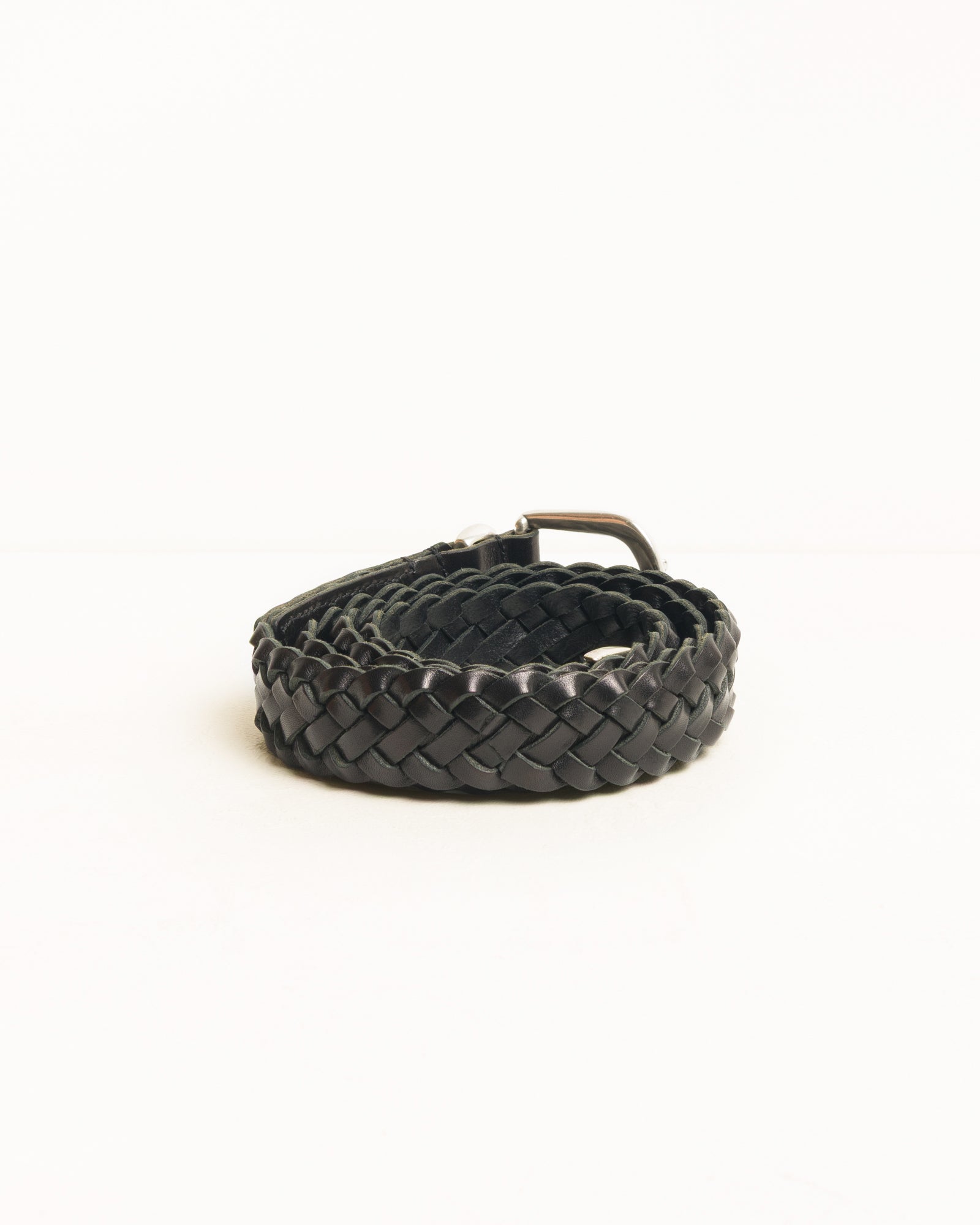 Braided Leather Belt - Black | Accessories | Stüssy Canada