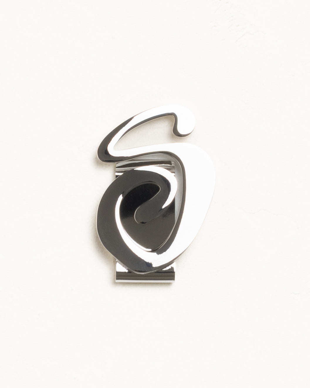 Swirly S Money Clip Accessories In Silver