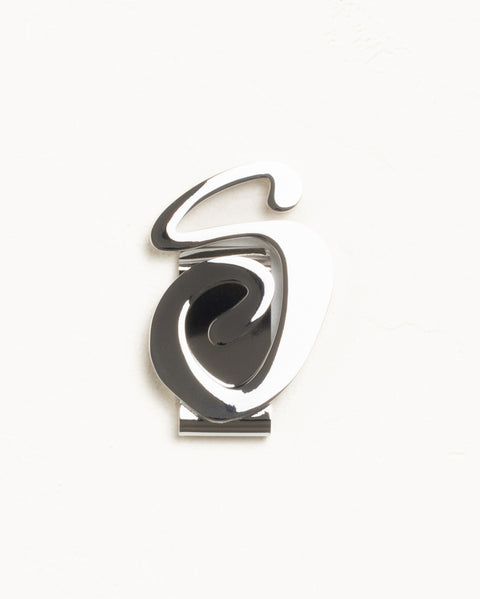 Swirly S Money Clip Accessories In Silver
