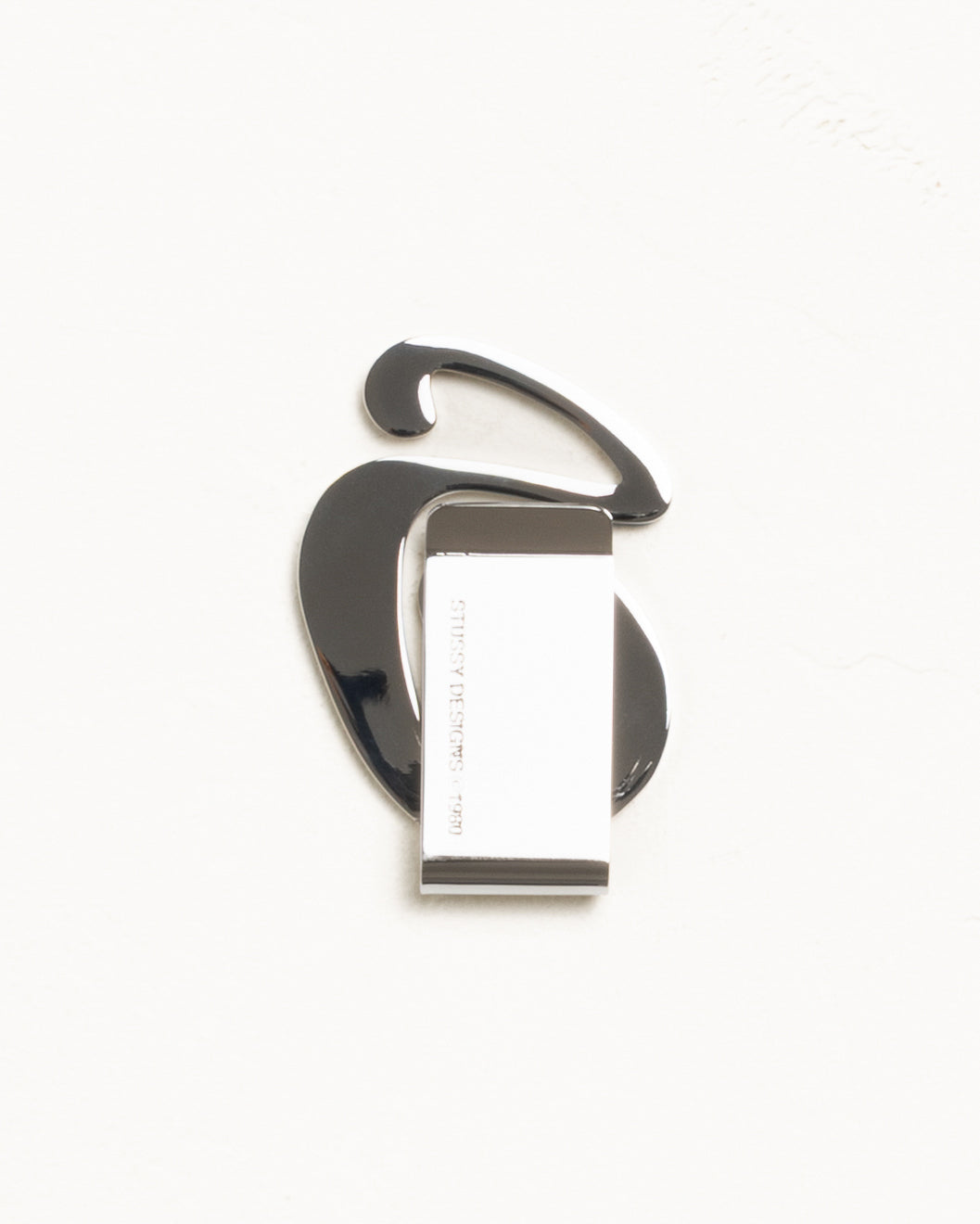 Swirly S Money Clip Accessories In Silver