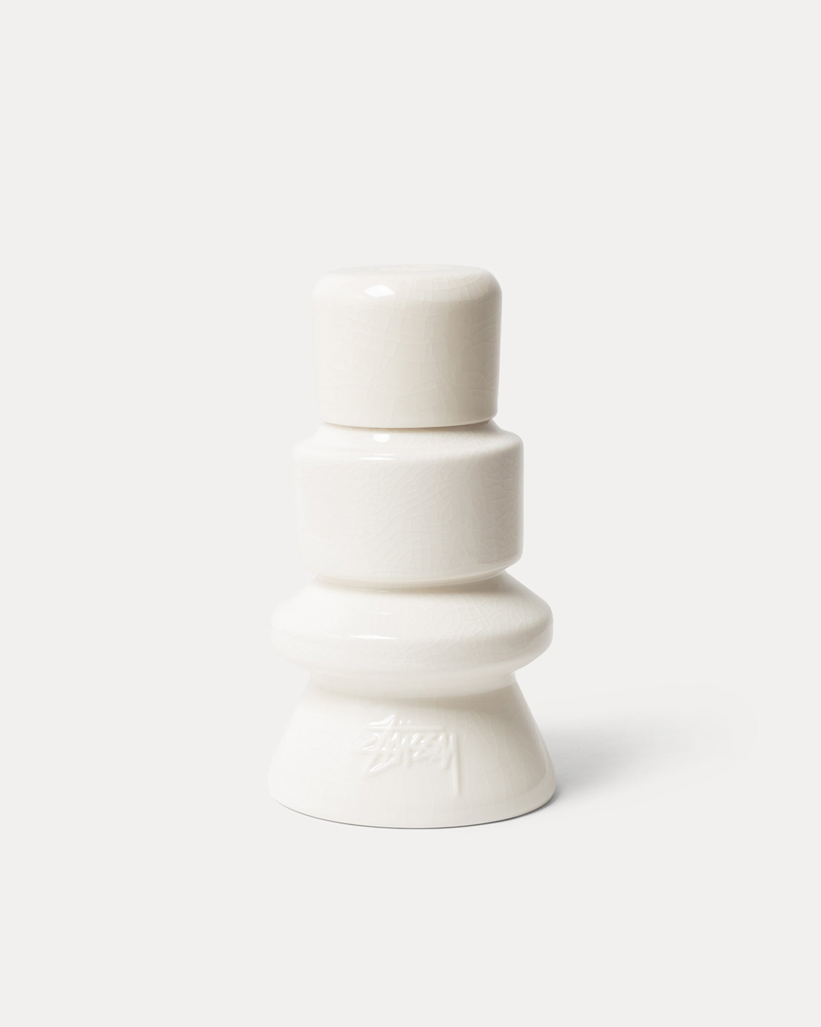 Ceramic Carafe Accessories In Lily Crackle