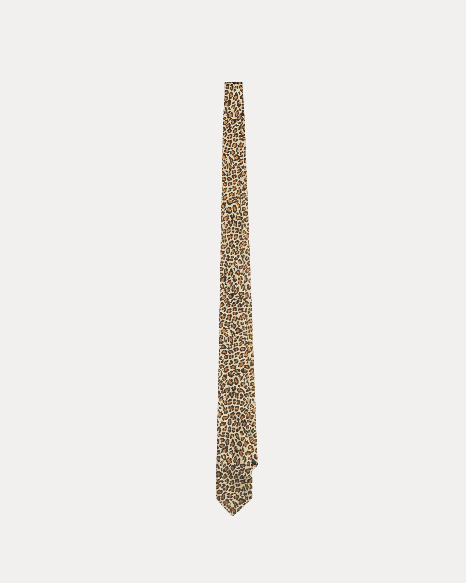 Jacquard Leopard Tie Accessories In Tan Leopard