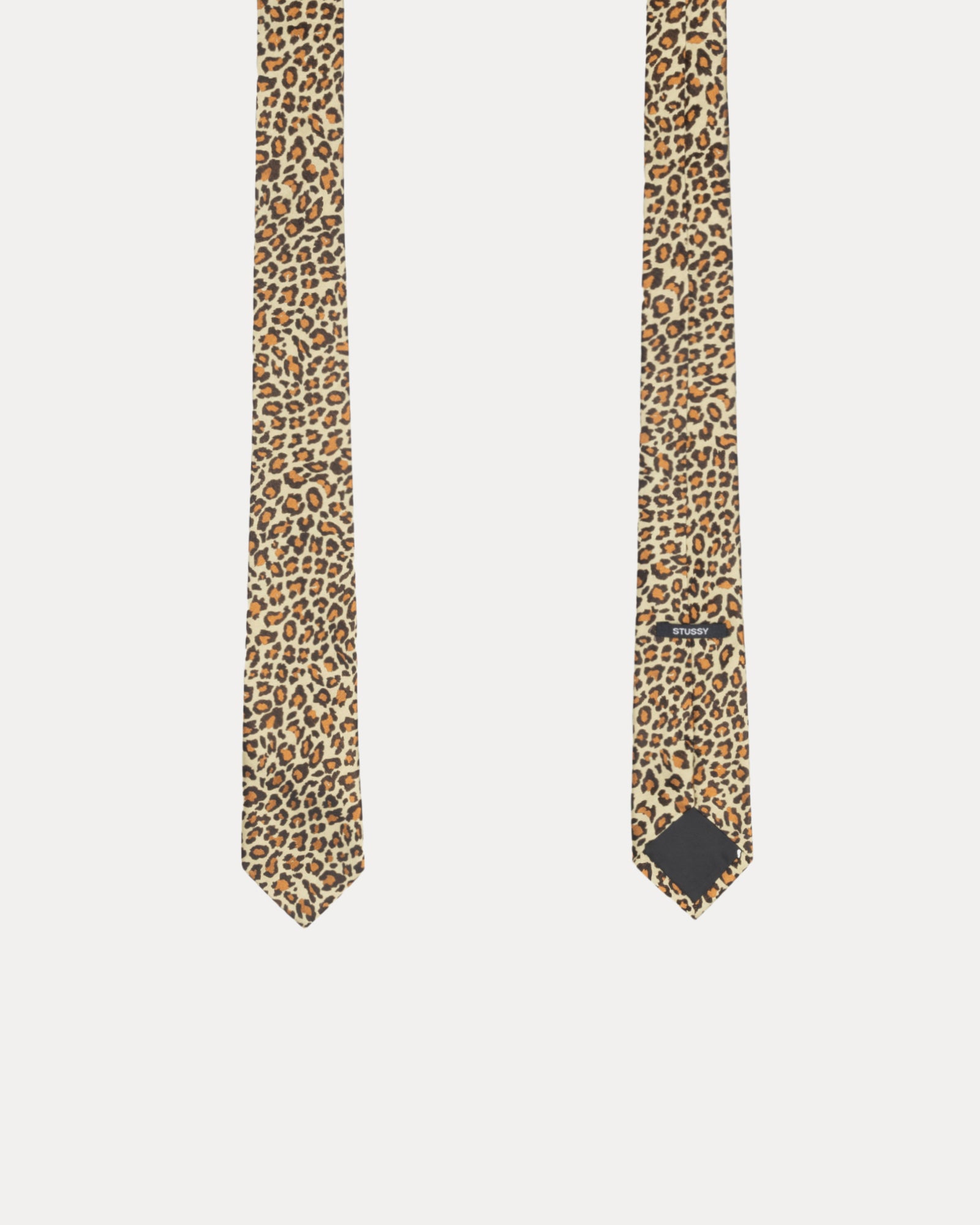 Jacquard Leopard Tie Accessories In Tan Leopard