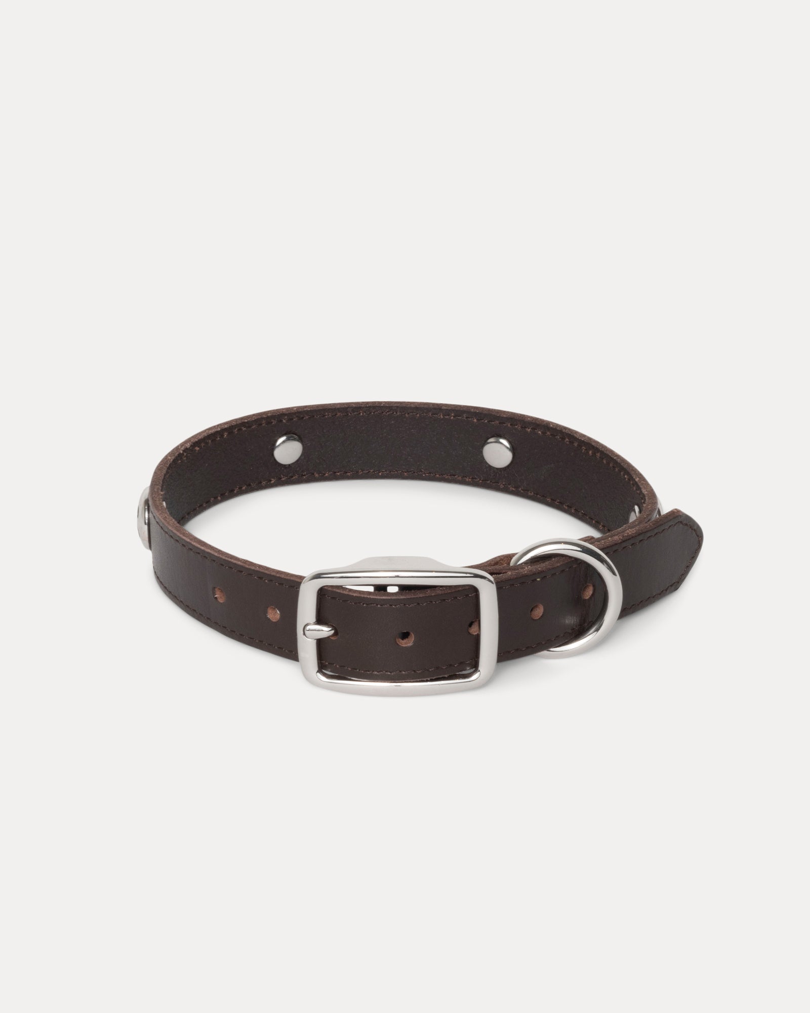 Ss Link Studded Dog Collar Accessories In Brown
