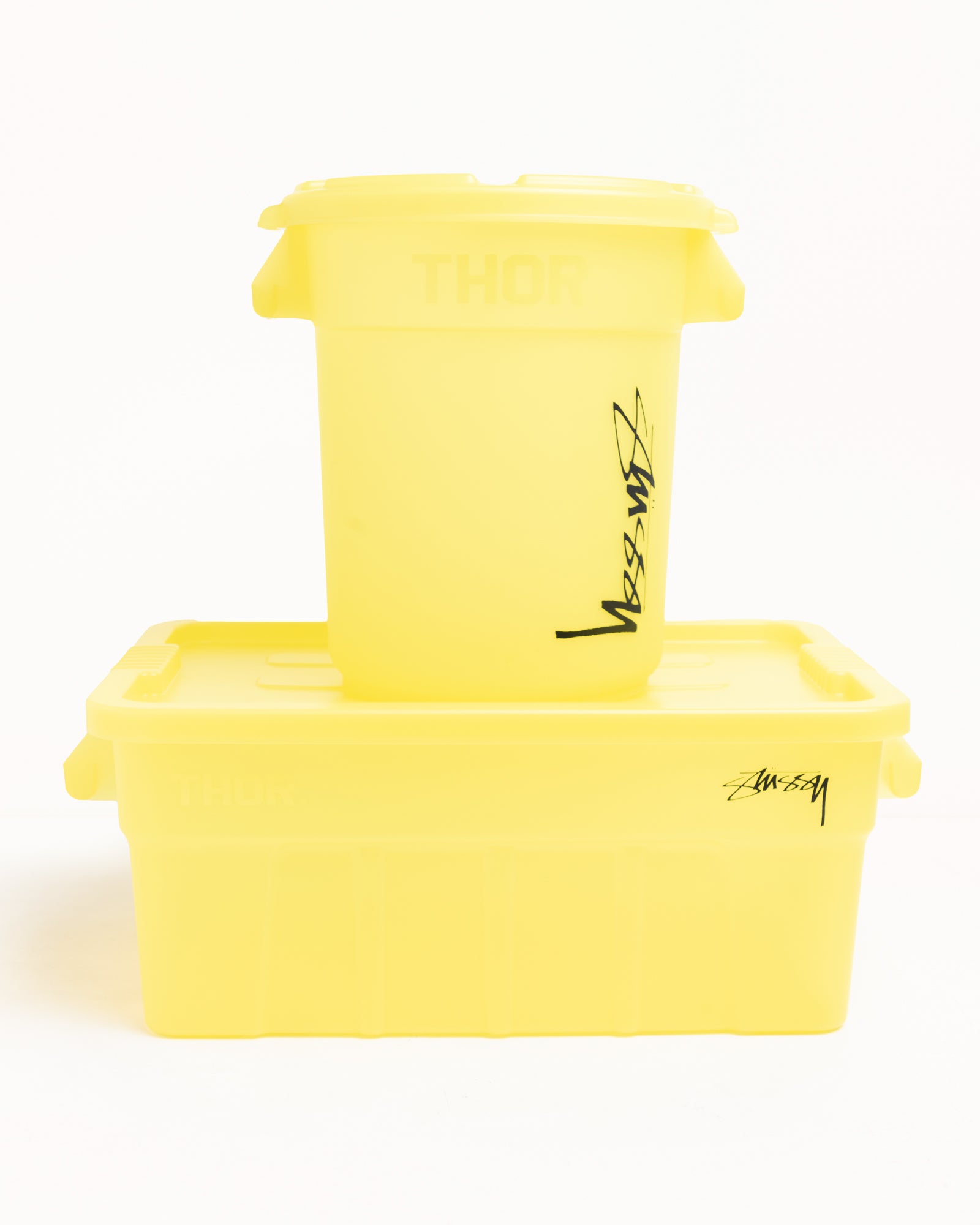 Thor Storage Round Bin 23L – Yellow | Accessories | Stüssy Canada