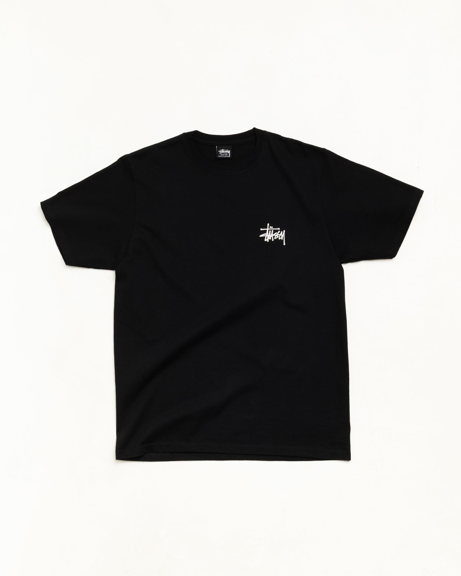 Basic Stussy Tee Unisex Short Sleeve In Black