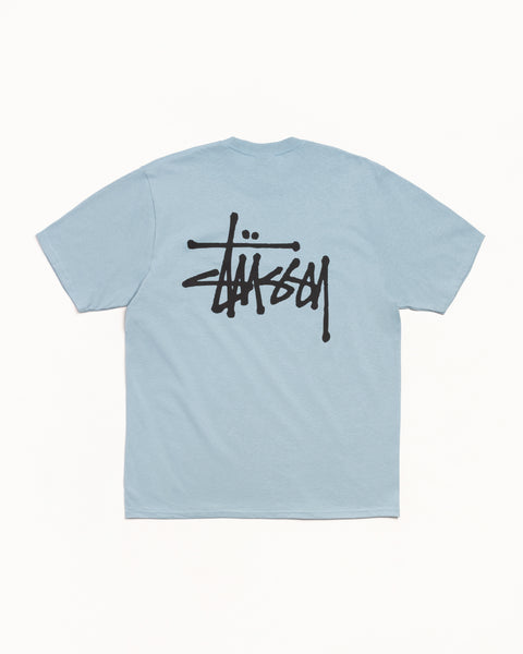 Basic Stussy Tee Mens Short Sleeve In Slate