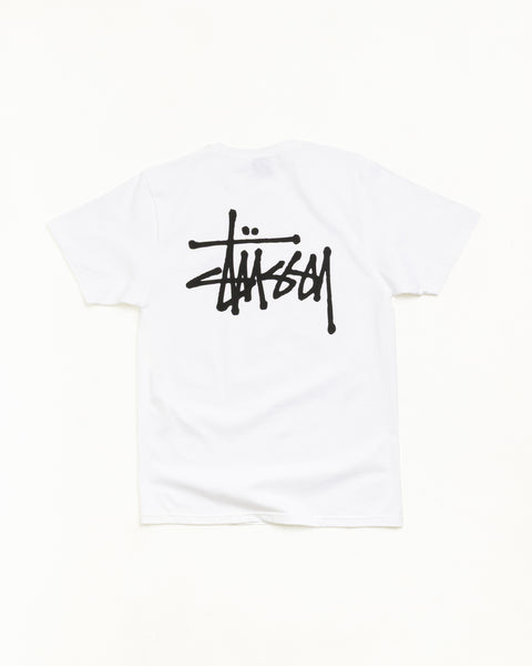 Basic Stussy Tee Unisex Short Sleeve In White