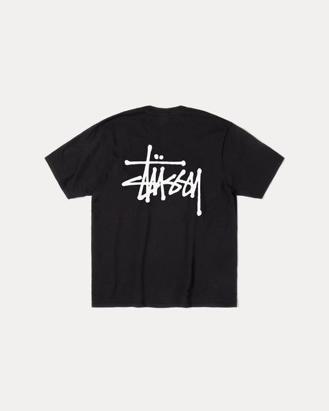 Basic Stussy Pig. Dyed Tee Mens Short Sleeve In Black