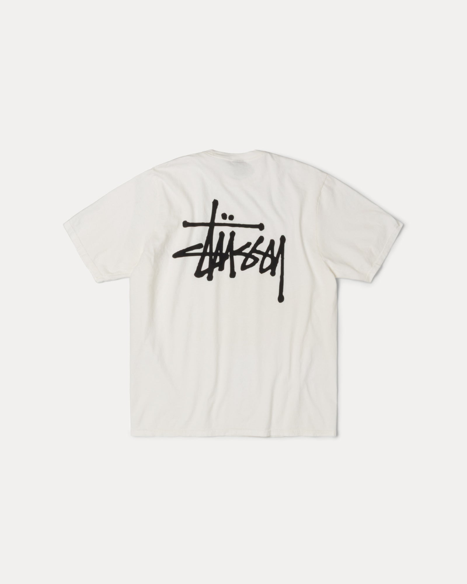 Basic Stussy Pig. Dyed Tee Mens Short Sleeve In Natural