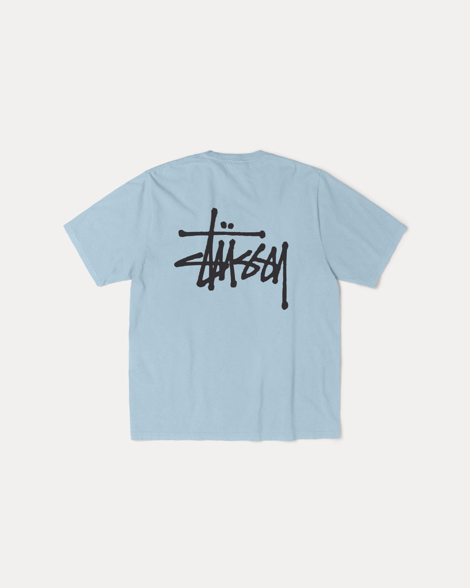 Basic Stussy Tee Mens Short Sleeve In Slate