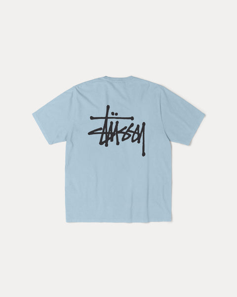 Basic Stussy Tee Mens Short Sleeve In Slate