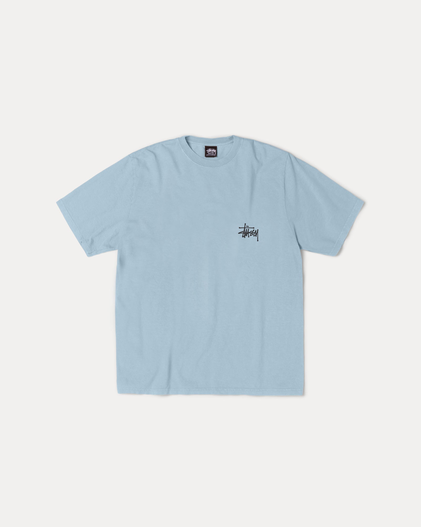 Basic Stussy Tee Mens Short Sleeve In Slate
