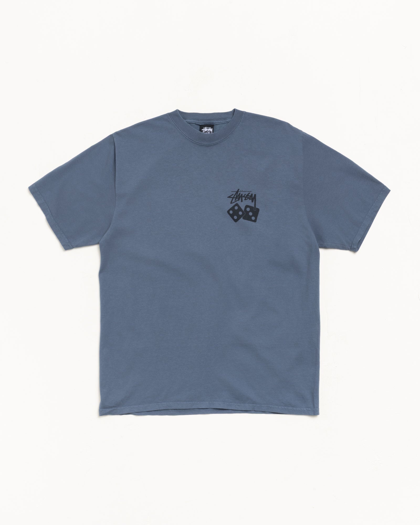 Dice Pig. Dyed Tee Mens Short Sleeve In Navy