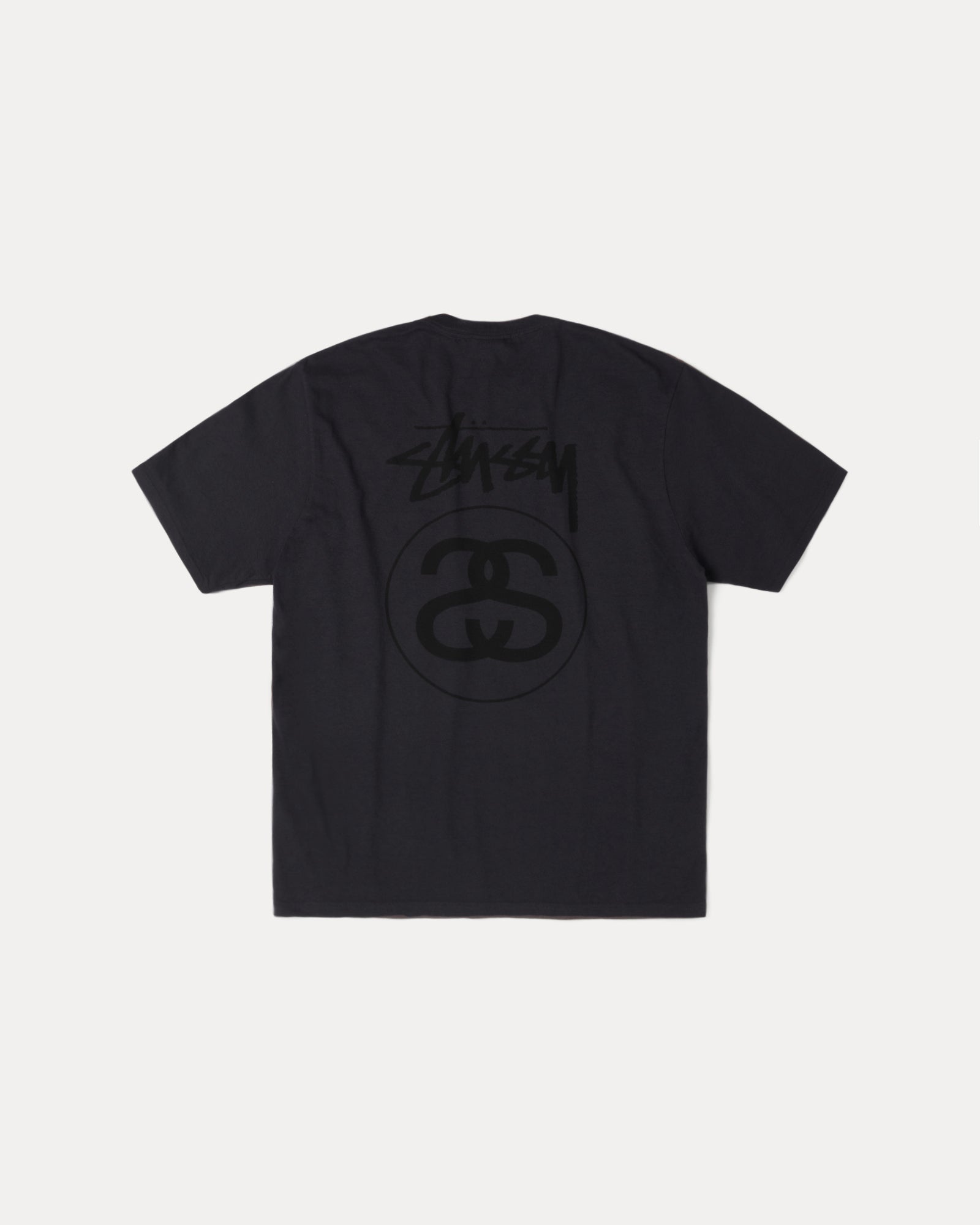 Stock Link Pig. Dyed Tee Mens Short Sleeve In Faded Black