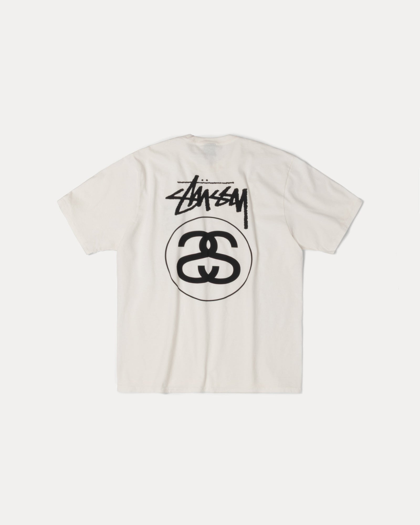 Stock Link Pig. Dyed Tee Mens Short Sleeve In Natural