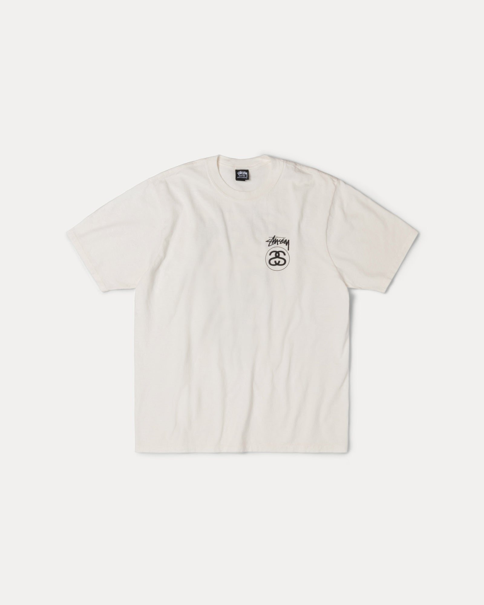 Stock Link Pig. Dyed Tee Mens Short Sleeve In Natural