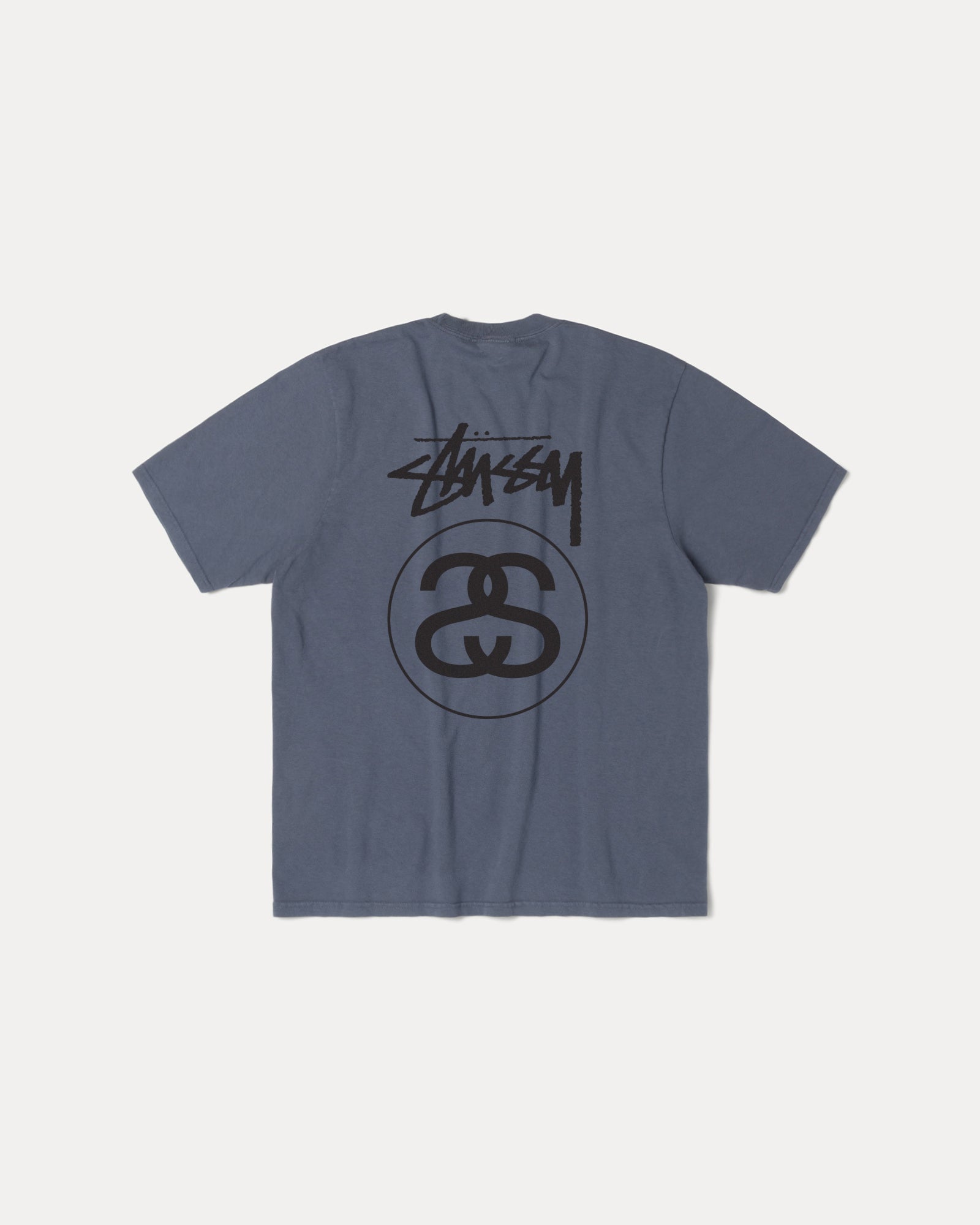 Stock Link Pig. Dyed Tee Mens Short Sleeve In Navy