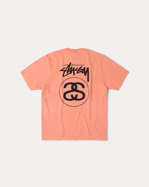 Stock Link Pig. Dyed Tee Mens Short Sleeve In Sherbert