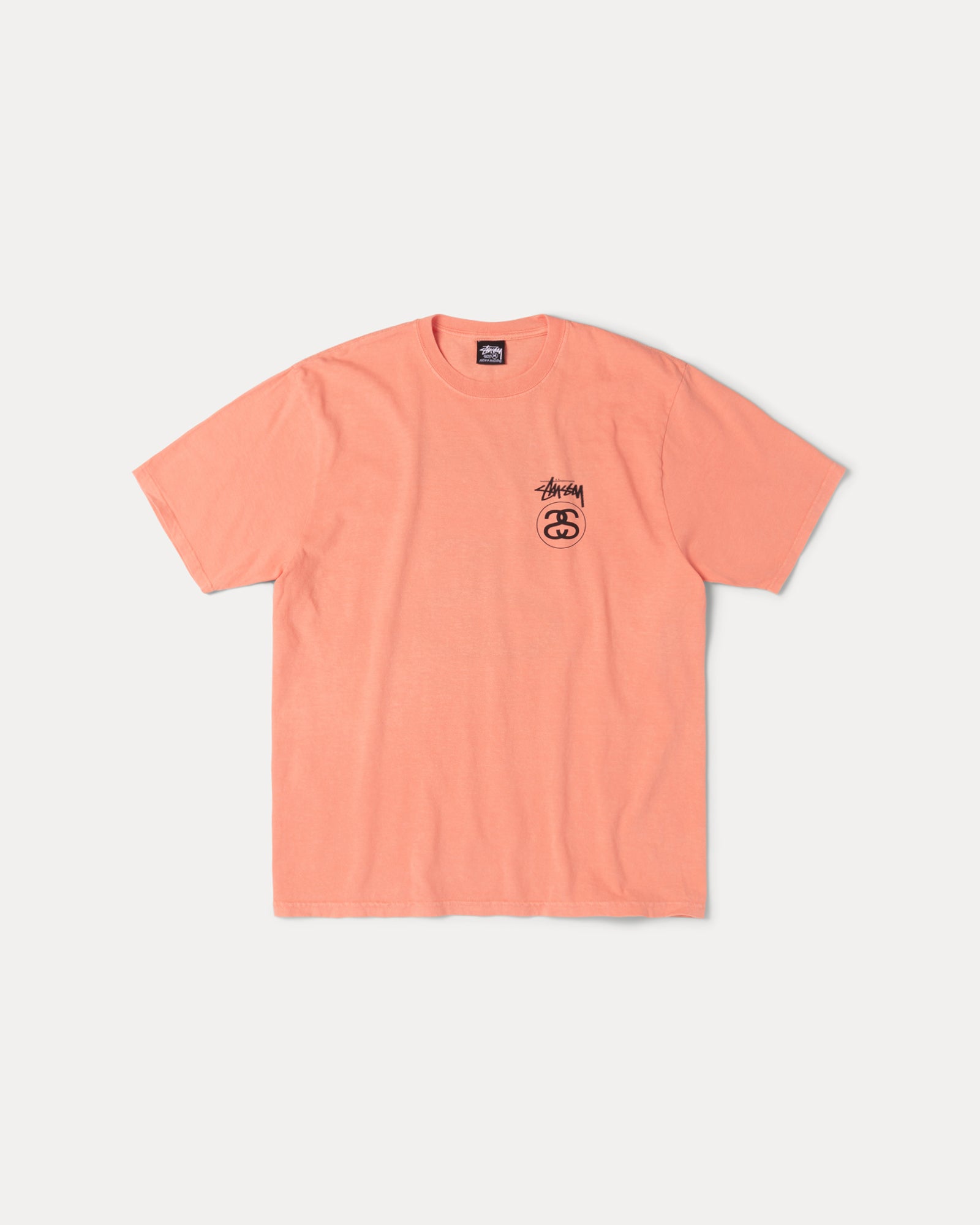 Stock Link Pig. Dyed Tee Mens Short Sleeve In Sherbert
